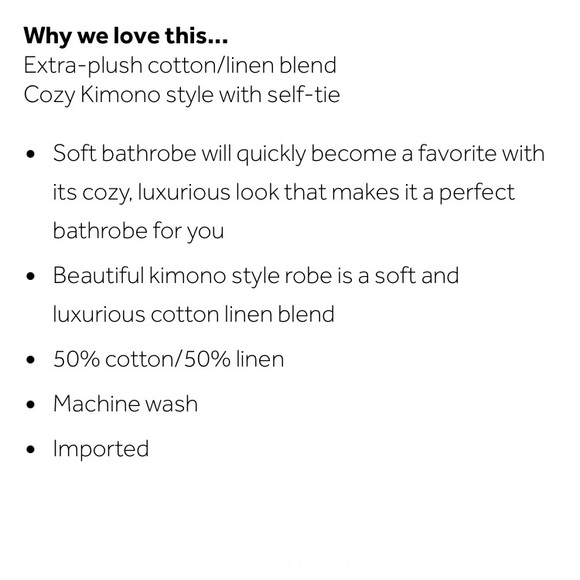 Tan Organic Cotton & Linen Blend Kimono Robe- ONLY 1 LEFT! - Picture 4 of 12